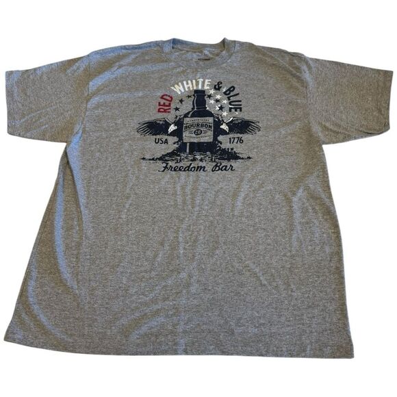Sonoma Red White & Blue Bourbon Freedom Bar T-Shirt Men’s 2XB Tee USA 1776 - Picture 3 of 7
